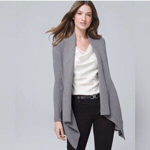 NWTS WHBM Open Front ribbed Cardigan Sweater Size Medium